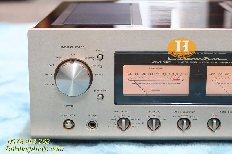 Amply Luxman L509S xuất sắc có khiển, dây nguồn zin