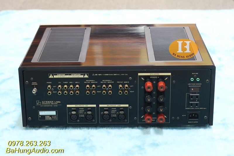Amply Luxman L509S xuất sắc có khiển, dây nguồn zin